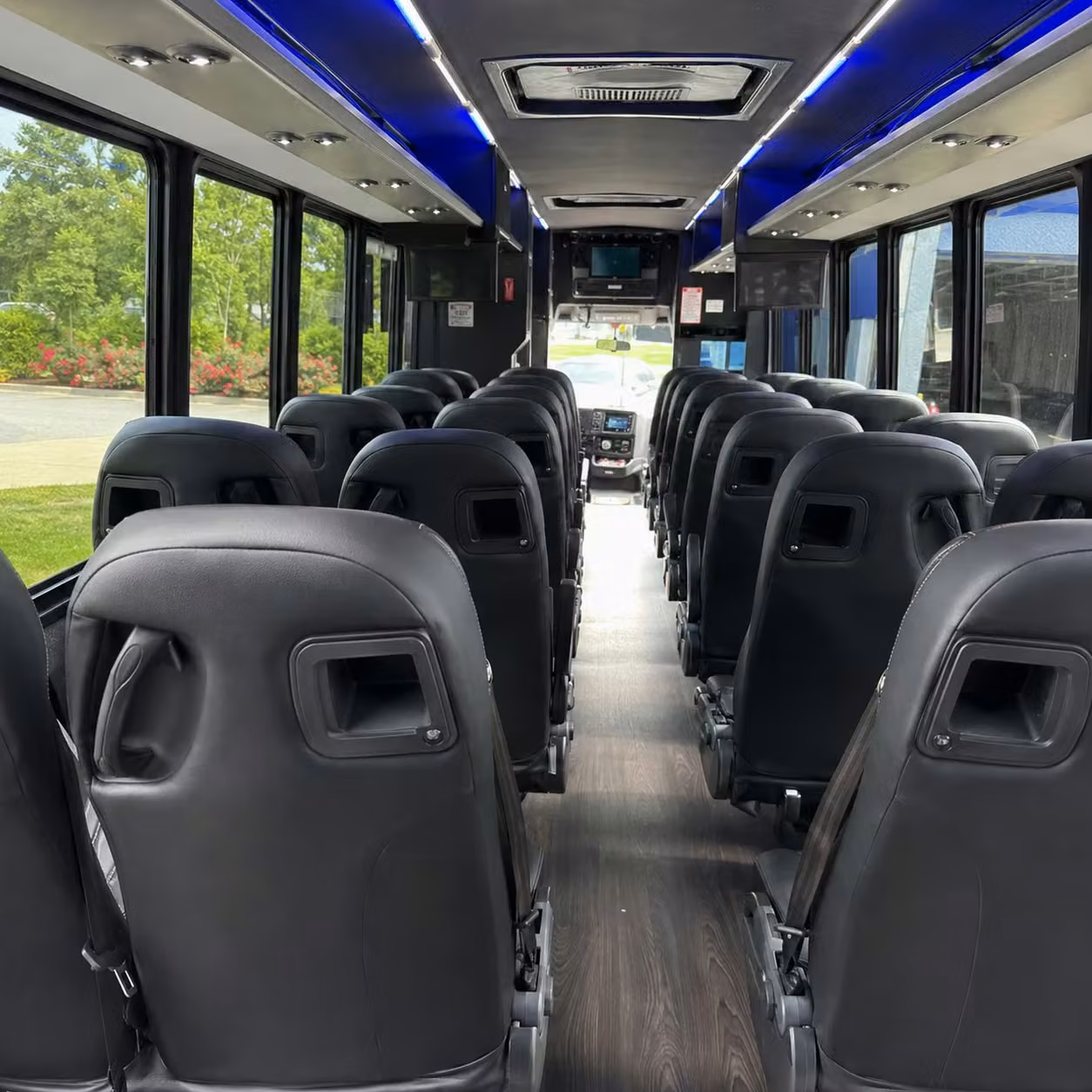 25 passenger minibus interior
