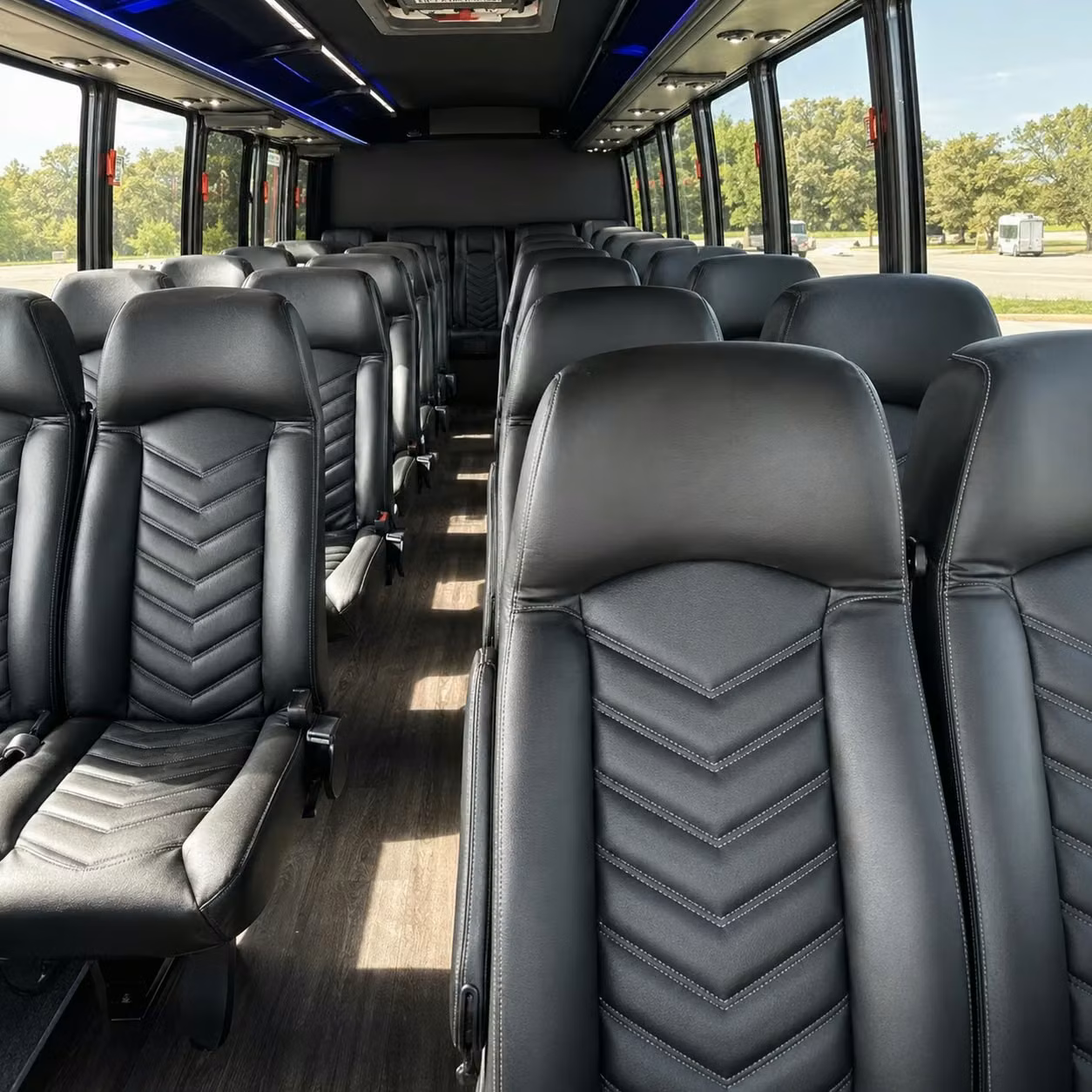 28 passenger minibus interior