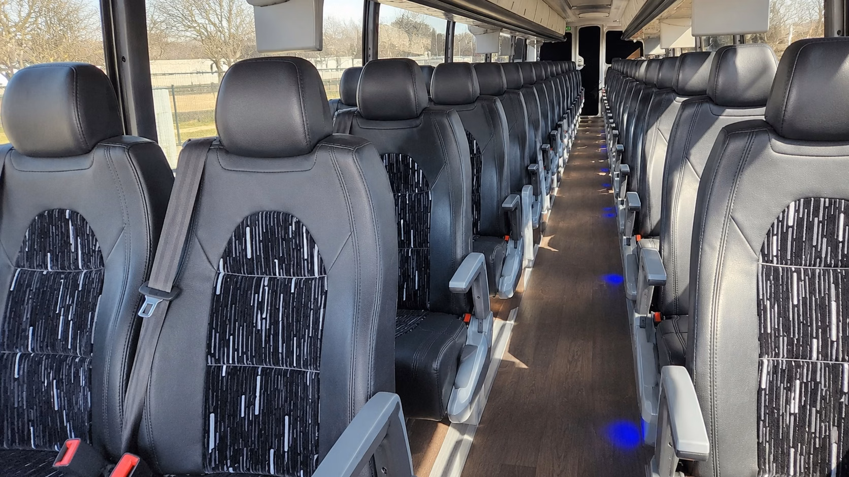 pembroke pines charter bus rental interior