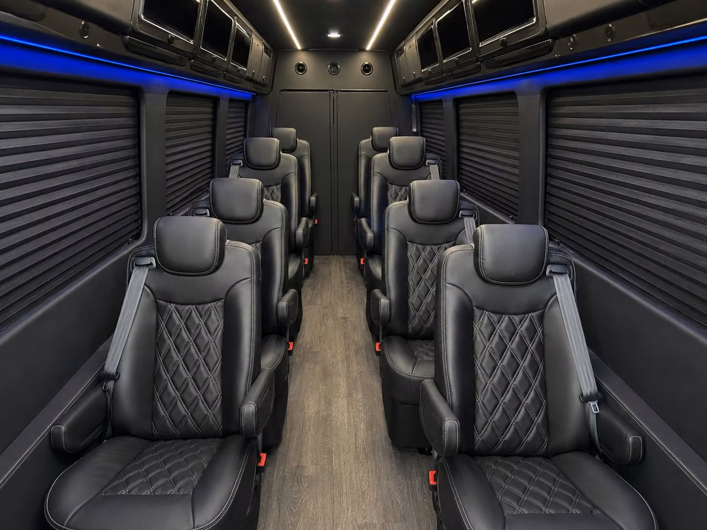 sprinter van with driver inside